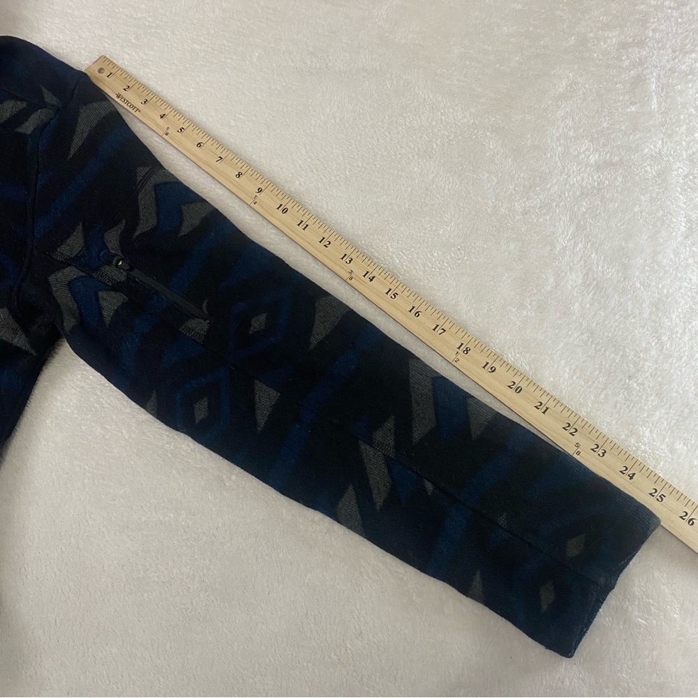 The North Face Jacket Mens M Black 1/4 Zip Aztec Novelty Gordon Lyons Fleece - Picture 10 of 10